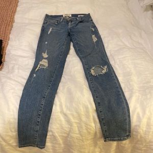 Frame skinny distressed jeans size 25